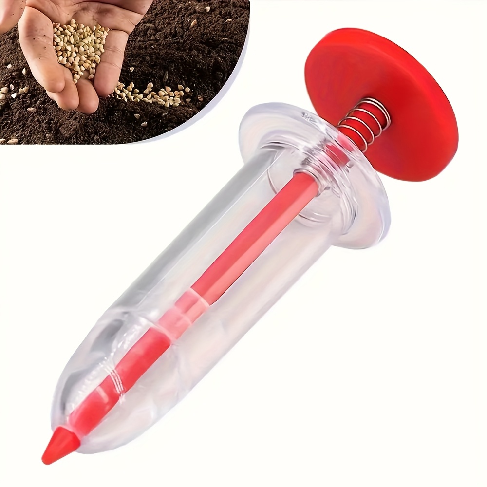 Manual Seeder Hand - Portable Seed Dispenser - Easy-to-use one-handed