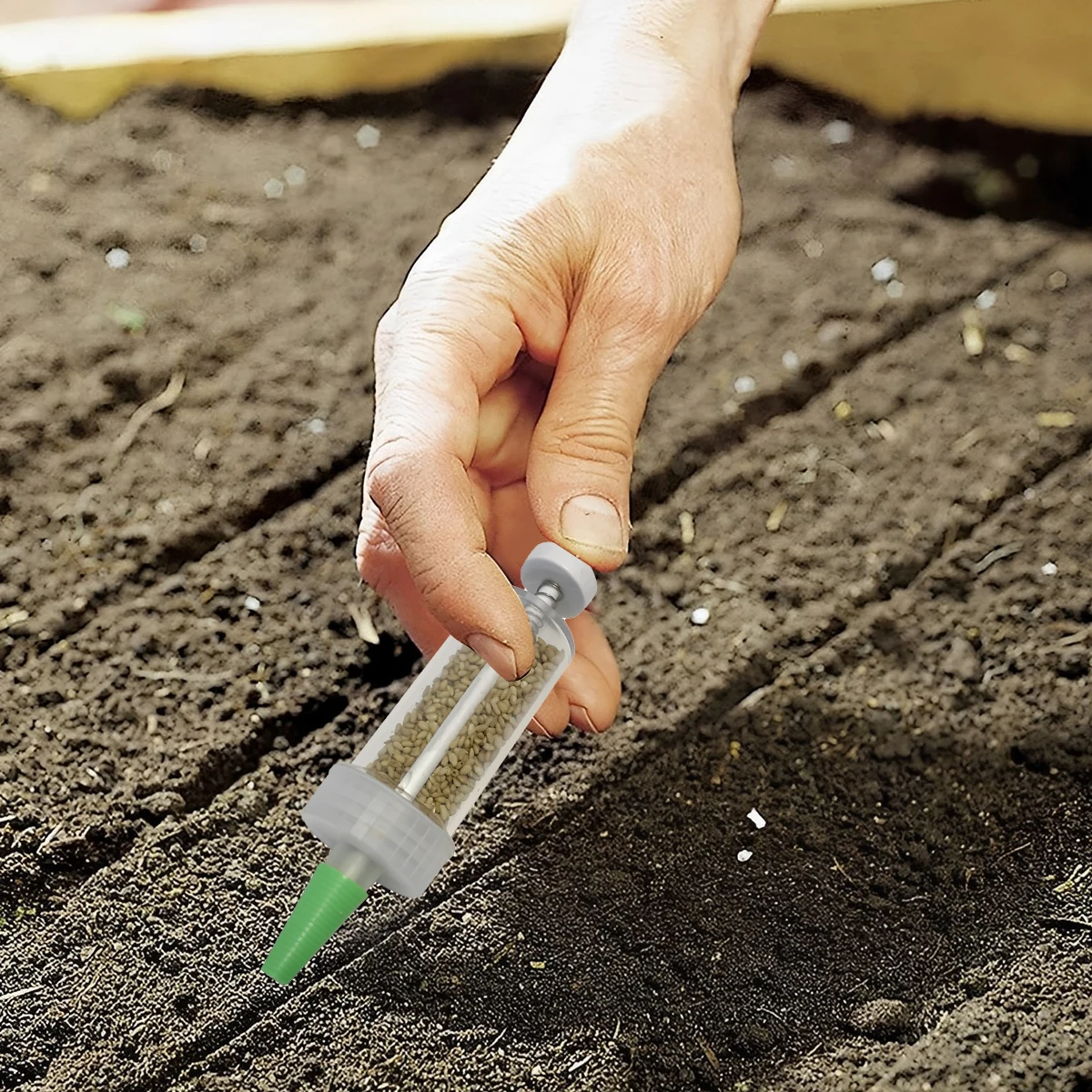 Mini Sowing Seed Dispenser Man - Manual Seeder Hand 评论和价格