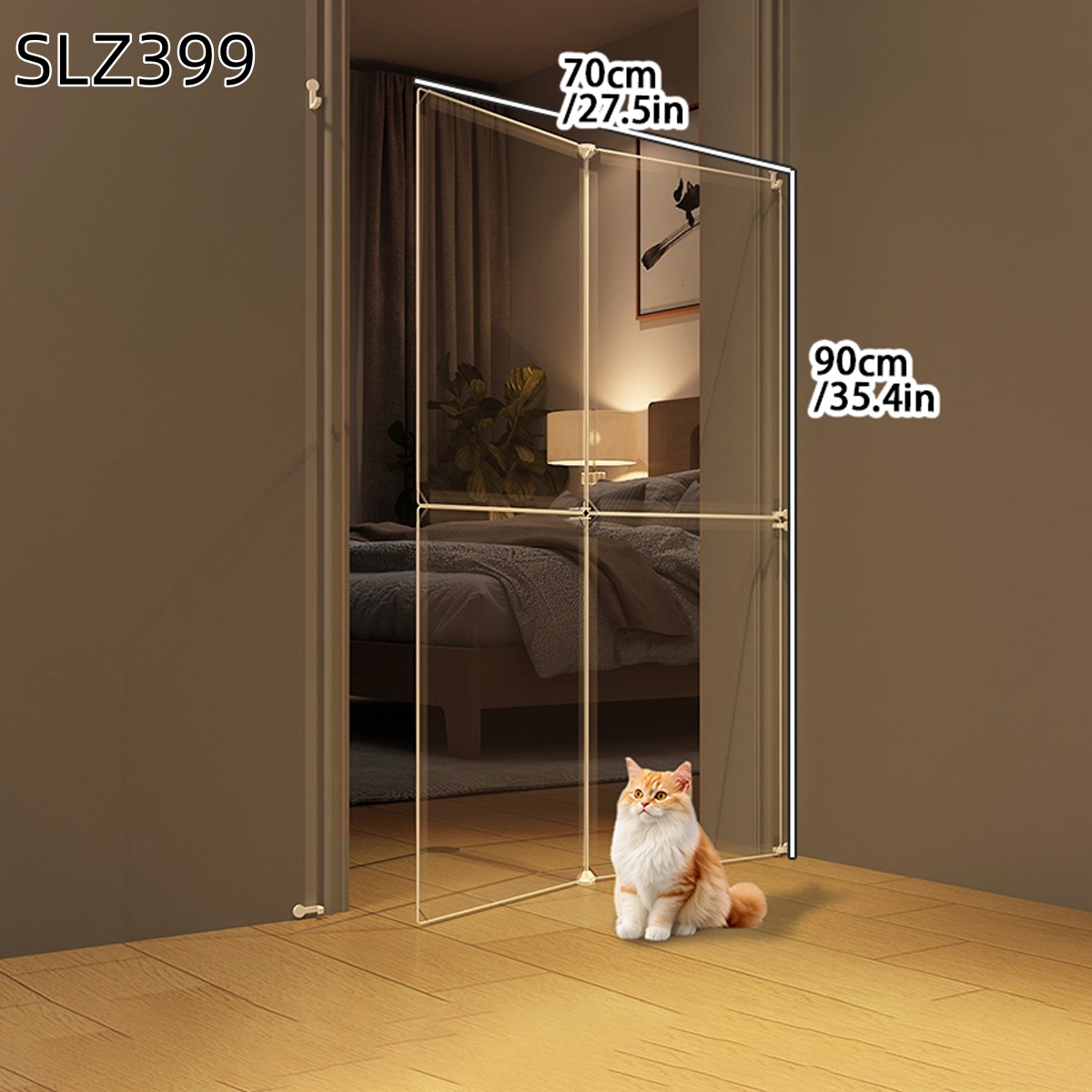 Cat-Proof Door Barrier for Hom - Rabbit Cage Wire 评论和价格