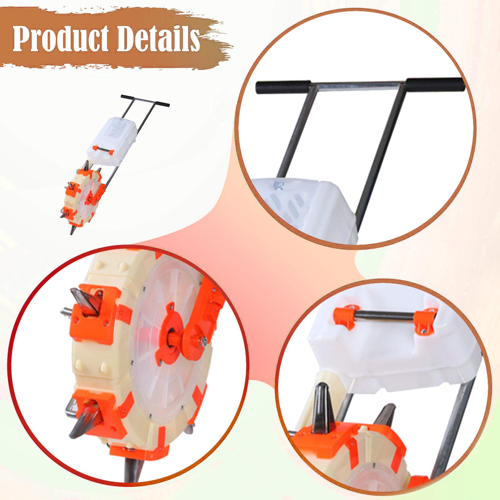 Hand Push Seeder Fertilizer, C - Manual Seeder Hand 评论和价格